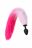 Анальная втулка с бело-розовым хвостом POPO Pleasure #731446