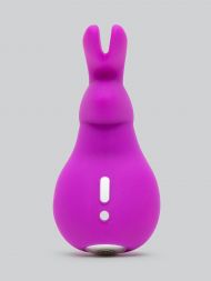 Фиолетовый вибратор Happy Rabbit Mini с клиторальным стимулятором