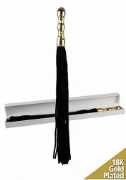 Плетка Luxury Whip 18k Gold Plated Black