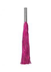 Плетка Leather Whip Metal Long Pink